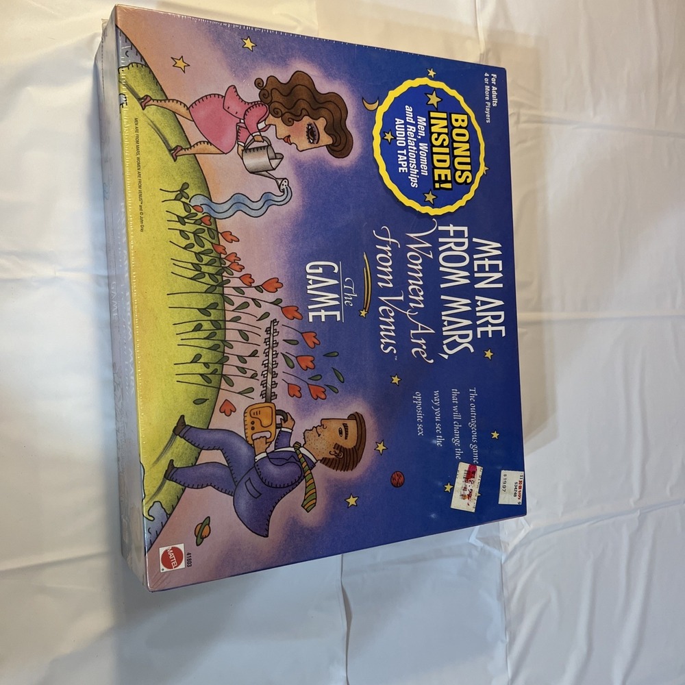 1998 Mattel Men Are From Mars Women Are From Venus The Game Vintage Board Game